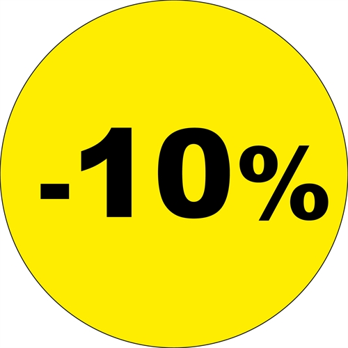 10% rabat skilt til vinduer og vægge