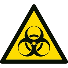 Advarsel biologisk fare label
