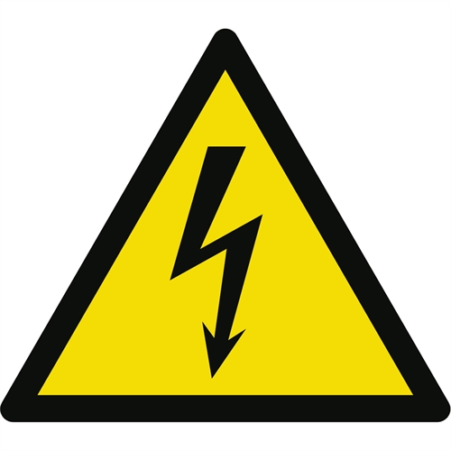 Advarsel elektrisk strøm label