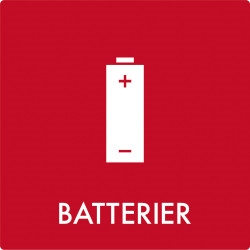 Affaldspiktogram: Batterier 