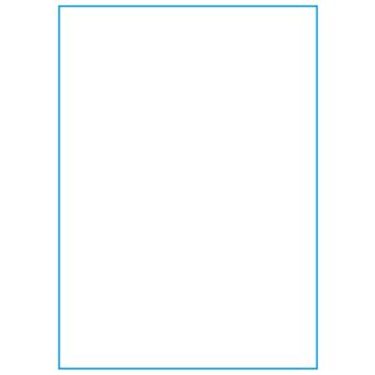 A4-1 slids, 1 etiket/ark, hvid mat – 210,0 x 295,3 mm – 100 ark - A4, A5 & A6 etiketter i ark