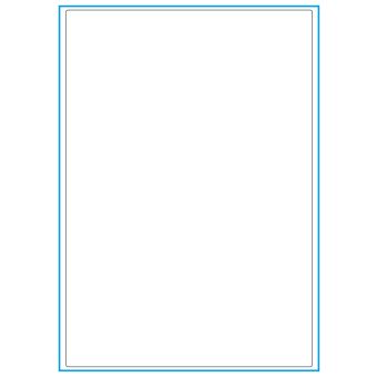 A4-1, 1 etiket/ark, hvid mat – 199,6 x 289,0 mm – 100 ark - A4, A5 & A6 etiketter i ark