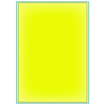 A4-1 gul neon, 1 etiket/ark, gul neon – permanent lim – 199,6 x 289,0 mm – 100 ark - A4, A5 & A6 etiketter i ark