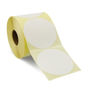 Transferetiketter Premium på rulle – Ø90 mm – 750 stk. - Transfer-etiketter