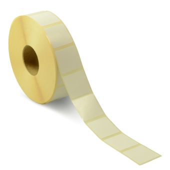 Transferetiketter Basic på rulle, permanent lim – 25 x 25 mm – 2.500 stk. - Transfer-etiketter