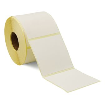 Transferetiketter Basic på rulle, permanent lim – 80 x 80 mm – 750 stk. - Transfer-etiketter