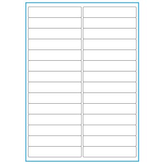A4-28, 28 etiketter/ark, hvid mat – 99,0 x 20,0 mm – 100 ark - 