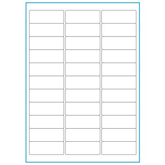 A4-33, 33 etiketter/ark, hvid mat – 64,0 x 24,3 mm – 100 ark - 