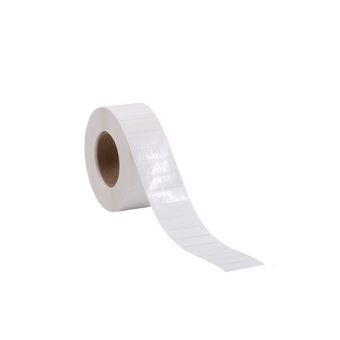 PP folie etiketter på rulle, permanent lim – Hvid – 30 x 10 mm – 2.500 stk. - PP folie-etiketter