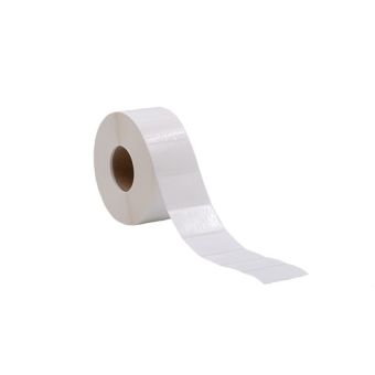 PP folie etiketter på rulle, permanent lim – Hvid – 45 x 30 mm – 2.000 stk. - PP folie-etiketter