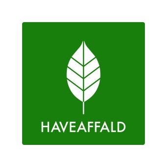 Selvklæbende Affaldspiktogram – Haveaffald – Firkantet - Affaldssortering-labels