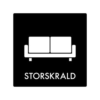 Selvklæbende Affaldspiktogram – Storskrald – Firkantet - Affaldssortering-labels