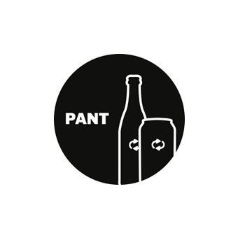 Selvklæbende Affaldspiktogram – Pant – Rundt - Affaldssortering-labels