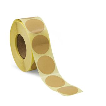 Runde etiketter på rulle – Ø32 mm – Beige – 1.000 stk. - 