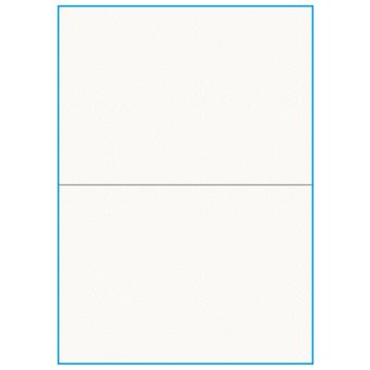 A4-2 slids, 2 etiketter/ark, 100% Recycled råhvid mat – permanent lim – 210,0 x 147,6 mm – 75 ark - A4, A5 & A6 etiketter i ark