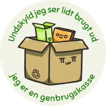 Genbrugsmærker, Ø45mm, 1000 stk. - Diverse