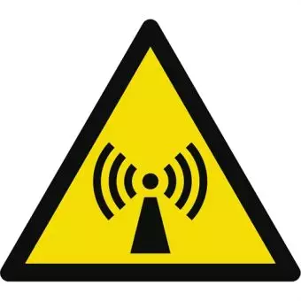 Advarselslabel der signalerer Ikke-ioniseret stråling, ISO 7010 W005 - Sikkerhedsskilte