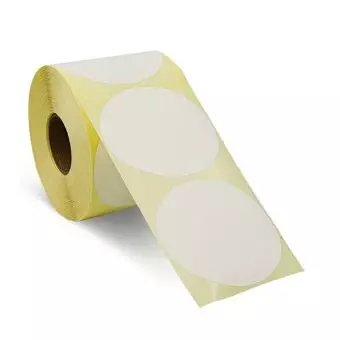 Thermo TOP Premium etiketter på rulle – Ø 80 mm – 750 stk. - Thermo TOP Premium etiketter